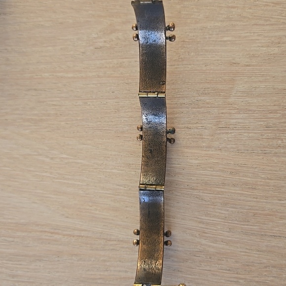 Vintage Art Nouveau Filigree Hinged Bracelet - Picture 7 of 7